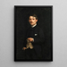 Portrait of a gentleman - Jules Marie Sevestre — framed artwork on a wall