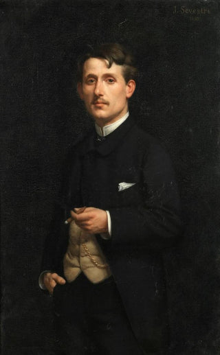 Portrait of a gentleman - Jules Marie Sevestre — artwork view