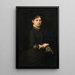 Portrait of a Lady - Jules Marie Sevestre — framed artwork on a wall