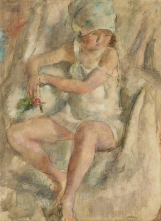 Jules Pascin - Femme au turban avec rose.webp