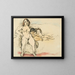 Women and Children - Jules Pascin — framed artwork on a wall
