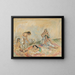 Women in a drawing room - Jules Pascin — framed artwork on a wall