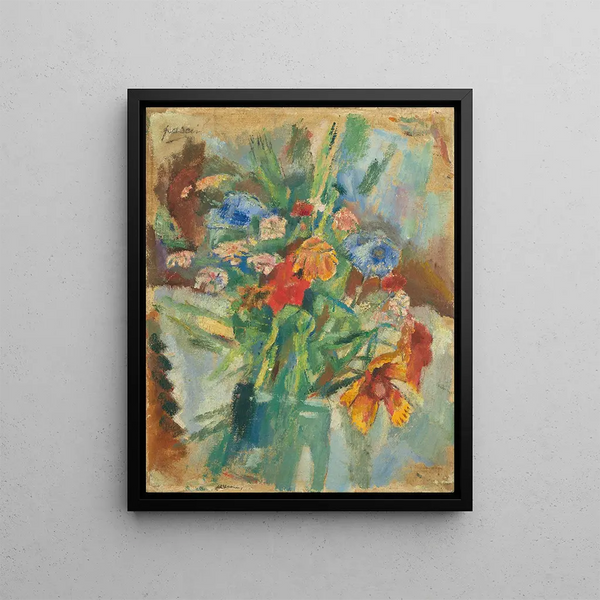 Flowers - Jules Pascin — framed artwork on a wall