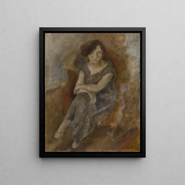 Gaby - Jules Pascin — framed artwork on a wall