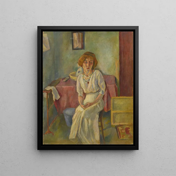 Hermine David, l'atelier - Jules Pascin — framed artwork on a wall
