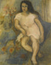 Young seated woman - Jules Pascin — artwork view
