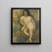Young seated woman - Jules Pascin — framed artwork on a wall