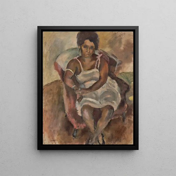 Julie la Martiniquaise - Jules Pascin — framed artwork on a wall