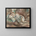 The model's rest - Jules Pascin — framed artwork on a wall