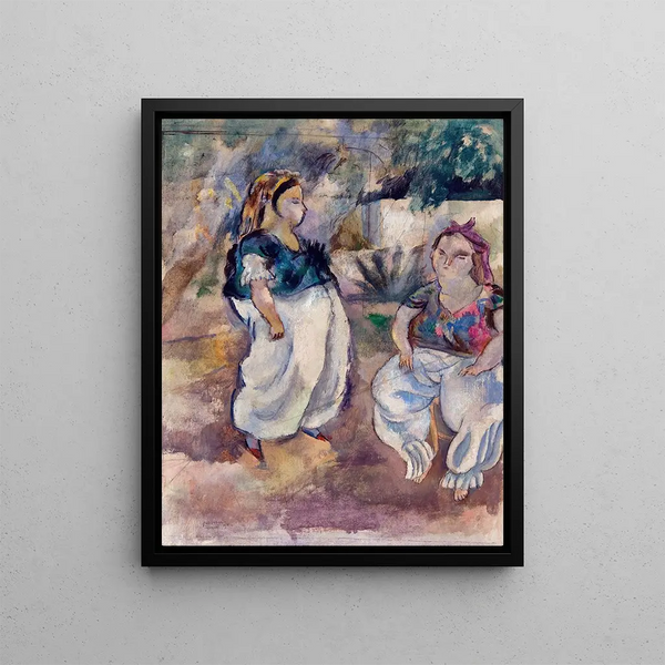 Les Tunisiennes - Jules Pascin — framed artwork on a wall