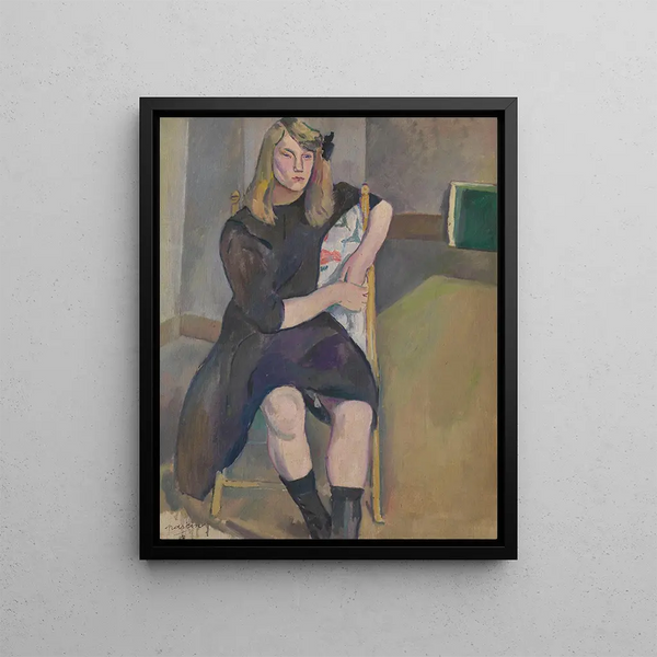 Petite Jeanne - Jules Pascin — framed artwork on a wall