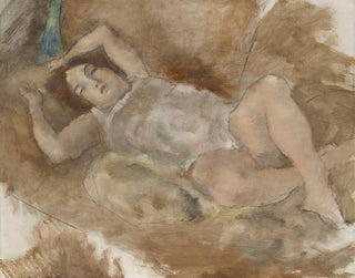 Nude reclining - Jules Pascin — artwork view