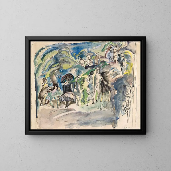 Parc de la Havane - Jules Pascin — framed artwork on a wall