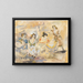 Woman with a stroller - Jules Pascin — framed artwork on a wall