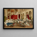 Ambulance painting in the Trinity Church in 1871 - Jules Richomme — framed artwork on a wall