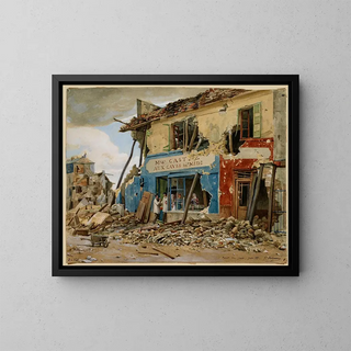 Le Point du Jour après la défaite de Versailles en mai 1871 - Jules Richomme — framed artwork on a wall