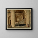 L'escalier du Palais de Justice after the fire of 1871 - Jules Richomme — framed artwork on a wall
