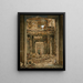 the Tuileries Gate after the 1871 fire - Jules Richomme — framed artwork on a wall