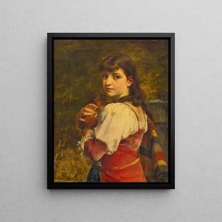 Jules SallesWagner - Young woman with a squirrel.webp