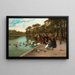 Nourrir les cygnes - Jules Scalbert — framed artwork on a wall