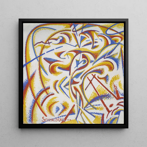 Dynamic expression of a dancer's movement - Jules Schmalzigaug — framed artwork on a wall