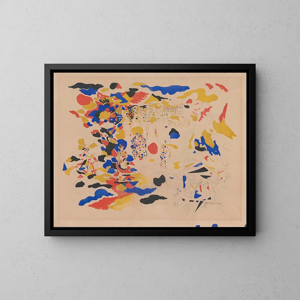 Untitled Painting - Jules Schmalzigaug — framed artwork on a wall