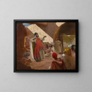 Danseuse au voile - Jules Taupin — framed artwork on a wall