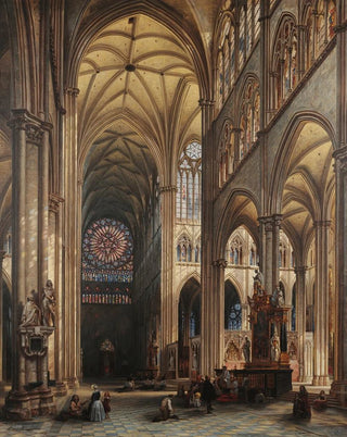 Jules Victor Gnisson - Interior of the Cathedral of Amiens.webp