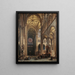 Interior of Amiens Cathedral - Jules Victor Genisson — framed artwork on a wall
