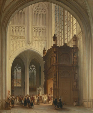 Jules Victor Gnisson - Interior of the Saint Peters Church in Louvain.webp