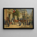 Défilé sur une rue de Paris - Jules Voirin — framed artwork on a wall