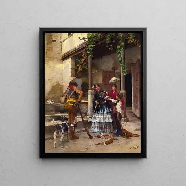 After the Hunt - Jules Worms — framed artwork on a wall