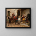 Arrival of the Messenger - Jules Worms — framed artwork on a wall
