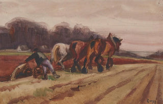 Les Labours - Jules Émile Zingg — artwork view