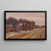 Les Labours - Jules Émile Zingg — framed artwork on a wall