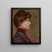 Portrait of a Young Woman - Julia Graydon Sharpe — framed artwork on a wall