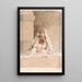 Girl of Jerusalem in Oriental Costume - Juliaan De Vriendt — framed artwork on a wall