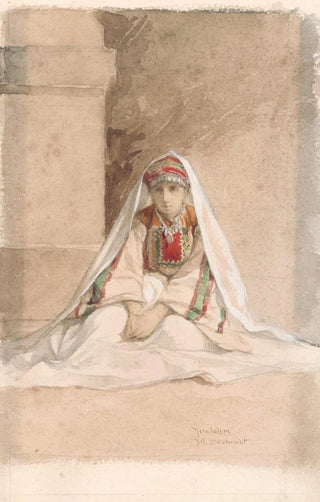 Girl of Jerusalem in Oriental Costume - Juliaan De Vriendt — artwork view