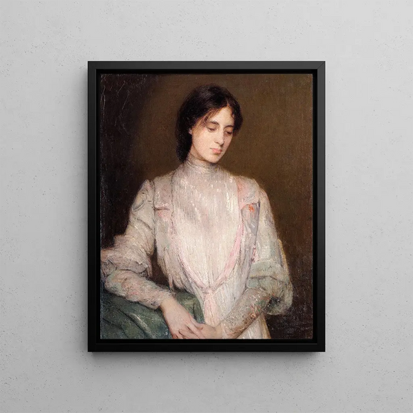 A Lady's Companion - Julian Alden Weir — framed artwork on a wall