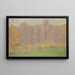Rain of Autumn - Julian Alden Weir — framed artwork on a wall