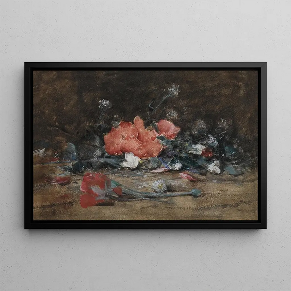 Flower Painting - Julian Alden Weir — framed artwork on a wall