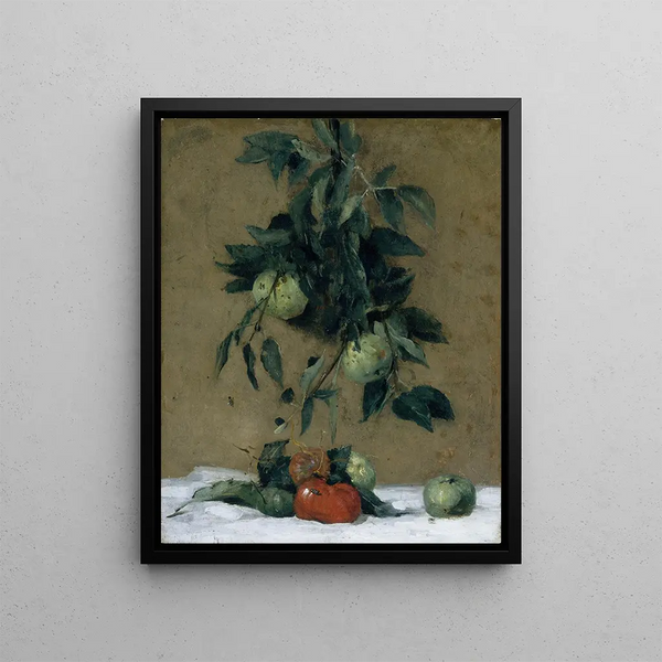 Fruit Painting - Julian Alden Weir — framed artwork on a wall