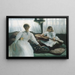 Leisure Hours - Julian Alden Weir — framed artwork on a wall
