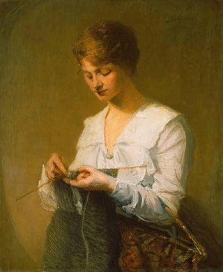 Julian Alden Weir - Knitting For Soldiers.webp