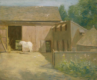 New England Barn - Julian Alden Weir — artwork view