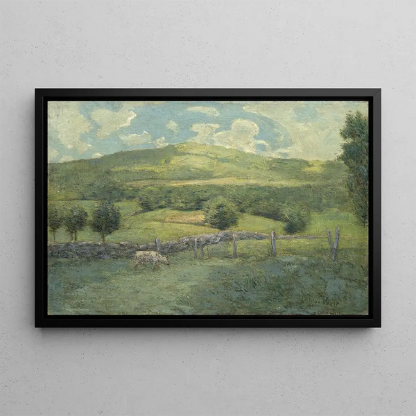 Obweebetuck - Julian Alden Weir — framed artwork on a wall