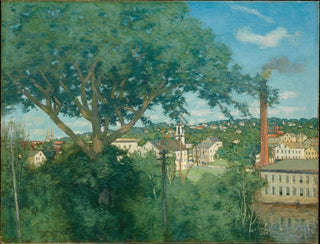 The Village of the Factory - Julian Alden Weir — artwork view