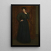 The Green Dress - Julian Alden Weir — framed artwork on a wall