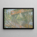 Le Pont rouge - Julian Alden Weir — framed artwork on a wall