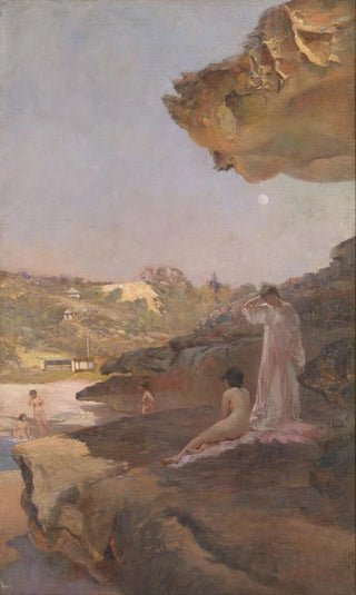 Tamarama Beach forty years ago, on a summer morning - Julian Ashton — artwork view